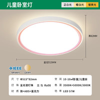 雷士照明 晨曦粉色护眼简约吸顶灯  三段调光 57w高亮 全光谱护眼