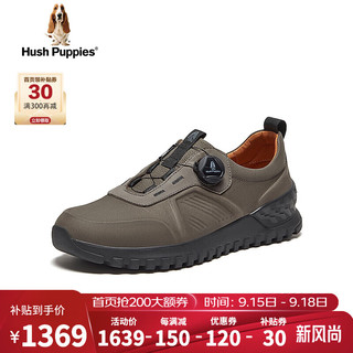 暇步士（Hush Puppies）板鞋男士运动旅游户外软底休闲鞋A2Z02CM4 深灰 39