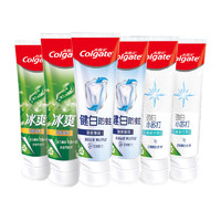 88VIP：Colgate 高露洁 多效护理牙膏清新美白去黄防蛀固齿家庭便携旅行装90g*6支