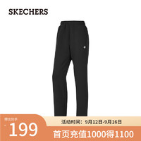 斯凯奇（Skechers）运动长裤2024男女P424W151 碳黑/0018 S