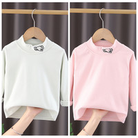 Garysoon 发两件春上衣德绒打底衫童装圆领保暖小童加厚幼儿女宝宝男童双面