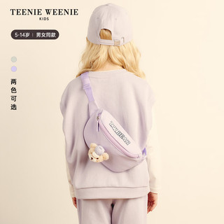 Teenie Weenie Kids小熊童装24新男女童活力可爱立体小熊装饰挎包 浅卡其色 FRE