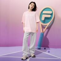 FILA 斐乐 运动T恤男女同款宽松舒适百搭针织短袖衫