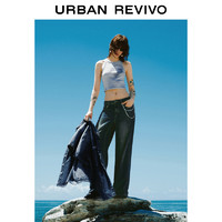 URBAN REVIVO UR2024秋季新款女装潮流休闲创意个性印花修身背心UYV440004