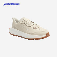 DECATHLON 迪卡侬 厚底休闲鞋秋牛皮女通勤透气运动训练鞋子旗舰店IVX2