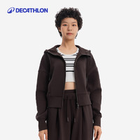 DECATHLON 迪卡侬 SPW运动外套秋女短款显瘦瑜伽上衣防风保暖外套361583SAX1