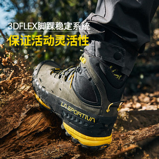 LASPORTIVA 拉思珀蒂瓦全皮TX5 GTX重装户外防水徒步登山鞋男女 碳灰/黄（拍大1码/脚宽或脚背高拍大两码） 37