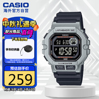 CASIO 卡西欧 男士小方块石英腕表 WS-1400H-1BVPF