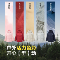 波司登(BOSIDENG)秋冬羽绒服男女儿童5A抗菌4防90绒保暖休闲连帽外套T40143910DS 冰原粉1753 110/56