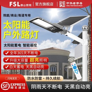 FSL 佛山照明 led太阳能投光灯户路灯外家用庭院灯防水遥控自动亮灯