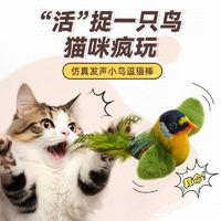 百亿补贴：宠宠爱睡觉 猫咪玩具自嗨解闷逗猫发声玩具仿真会叫小鸟耐咬幼猫咪宠物逗猫棒