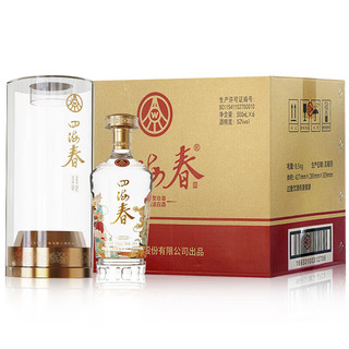 WULIANGYE 五粮液 股份公司出品四海春风华礼盒浓香型52度白酒 52度 500mL 6瓶 整箱