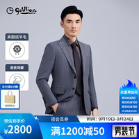 金利来【/含羊毛】2024秋冬西装男修身商务正装外套西服 深灰-78 56A