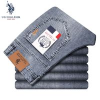 U.S. POLO ASSN. USPOLO春夏新款薄款小脚牛仔裤男弹力修身直筒休闲裤商务小直筒裤