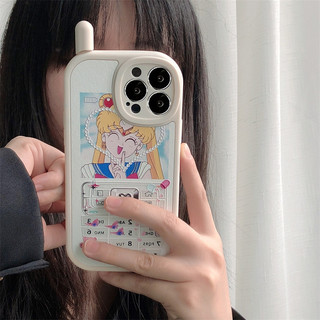 金锐 大哥大造型美少女适用iPhone13promax苹果14手机壳12全包创意个性8plus防摔i11硅胶X软壳13pro保护套十三可爱