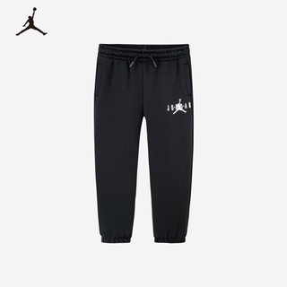 NIKE 耐克 童装男女童长裤春秋儿童Jordan针织裤子 正黑色 120(6)