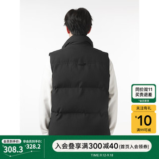 热风24年冬季男士肌理厚马甲 02棕色 XL