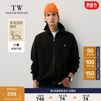 Teenie Weenie Men小熊男装卡通毛针织开衫男2024冬季 棕色 175/L