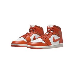 NIKE 耐克 Air Jordan 1 Mid 中性运动鞋 橙色