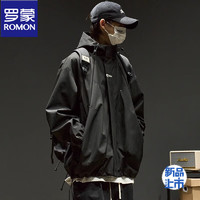 ROMON 罗蒙 男士宽松连帽登山服工装夹克