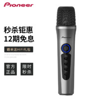 Pioneer 先锋 电容麦克风声卡套装手机电脑直播设备录制K歌唱歌话筒LM10 手机k歌 珐琅灰