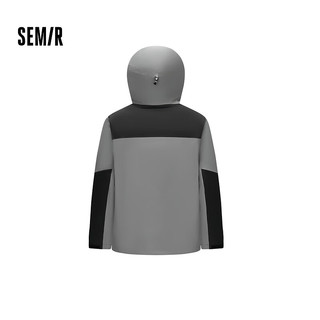 森马（Semir）棉服男三合一冲锋衣2024冬季三防外套拼色 黑灰色调00392 180/96A/XL