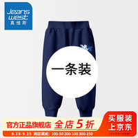 真维斯男童春秋卫衣套装男大童秋季潮流撞色长袖运动卫裤两件套 【1条PIGFR春秋卫裤】27 120