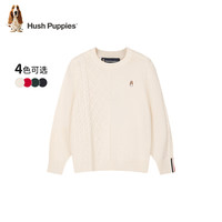 暇步士 童装儿童男女大童2024年秋季简约时尚百搭线衣 藏蓝 110cm