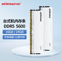 百亿补贴：SEIWHALE 枭鲸 审判者 DDR5 5600MHz 台式机内存条 16GB