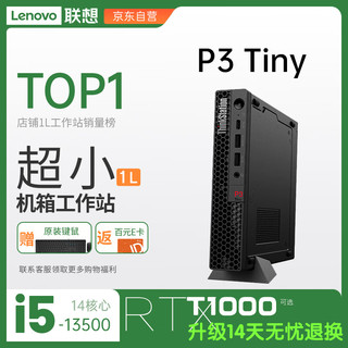 Lenovo 联想 ThinkStation P3Tiny工作站mini主机商用办公电脑台式机13代酷睿（i5-13500/32G/1T固态）