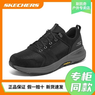 百亿补贴：SKECHERS 斯凯奇 男鞋2024年夏季减震时尚休闲鞋户外黑色跑步健步鞋