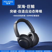 百亿补贴：POLVCOG 铂典 Riff主动降噪ANC头戴式耳机无线电竞无延迟带麦降噪蓝牙耳机