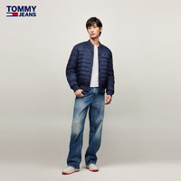 TOMMY JEANS【双面穿羽绒】24秋冬男装鸭绒按扣棒球领羽绒服外套03221 藏青色/酒红色C87 S