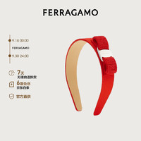 Salvatore Ferragamo 菲拉格慕 女士红色Vara蝴蝶结大号发带 0771506 礼物送女友