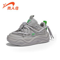 贵人鸟男童休闲鞋2024款秋季耐磨软底春秋款女孩跑步鞋儿童运动鞋