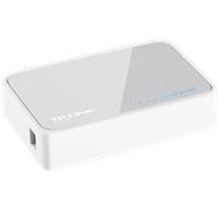 TP-LINK 普联 百兆网络交换机5口TL-SF1005+ 塑料壳小巧家用交换机