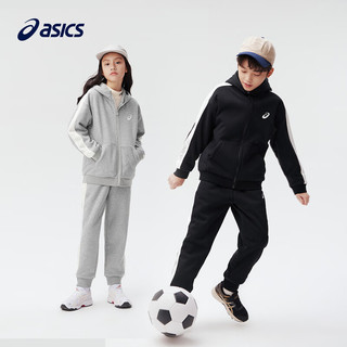 asics亚瑟士童装2024年秋冬运动保暖外套开衫儿童针织外衣 8875花灰 175cm