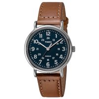 TIMEX 天美时 游泳 手表 男士 石英 防水 Weekender 40 Leather Strap