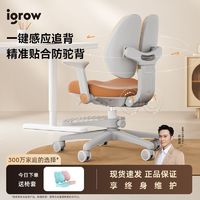 百亿补贴：igrow 爱果乐 儿童学习椅升降小学生家用写字椅矫正坐姿靠背座椅书桌椅子