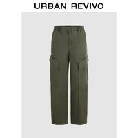 URBAN REVIVO UR男装时尚休闲工装风立体贴袋阔腿裤UML640096