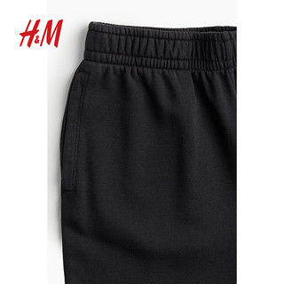 H&M2024秋季女装仿水洗慢跑裤1246830 深灰色 155/64