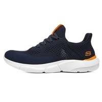 SKECHERS 斯凯奇 Ingram 男子休闲运动鞋 210281/NVOR 海军蓝色/橘色 42