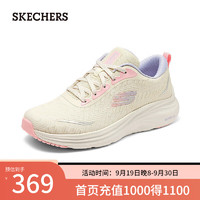 斯凯奇（Skechers）2024夏季女款运动鞋轻量舒适150028 自然色/多彩色 38