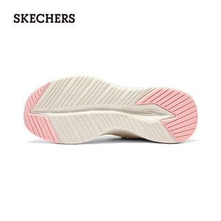 斯凯奇（Skechers）2024夏季女款运动鞋轻量舒适150028 自然色/多彩色 40