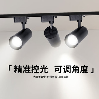 ZIDENG 姿灯 led射灯轨道灯家用客厅背景墙洗墙灯商用服装店展厅明装导轨灯 测试