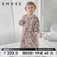 嫚熙（EMXEE）婴儿分腿睡袋儿童宝宝秋冬季 竹棉羊毛桑蚕丝睡袋 【厚暖】天鹅舞曲 14-20℃ 80码