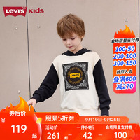 Levi's 李维斯 儿童套头连帽休闲卫衣 白鹭 140/68