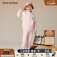 Paw in Paw PawinPaw卡通小熊童装2024年秋冬新款男女童宽松休闲套装舒适运动 Pink粉红色/25 150cm