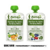 bittiko 贝爱其味 果泥婴幼儿辅食混合泥果泥组合装100g