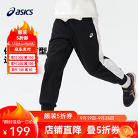 asics/亚瑟士童装冬季保暖运动裤加绒加厚款外出长裤2024年 001黑色 130cm